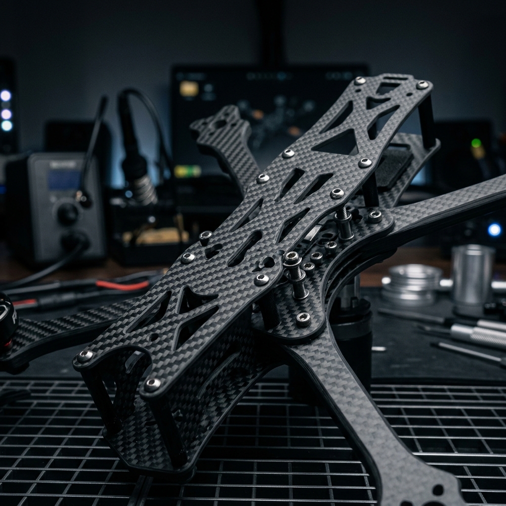 Assembly Drone Carbon Chassis